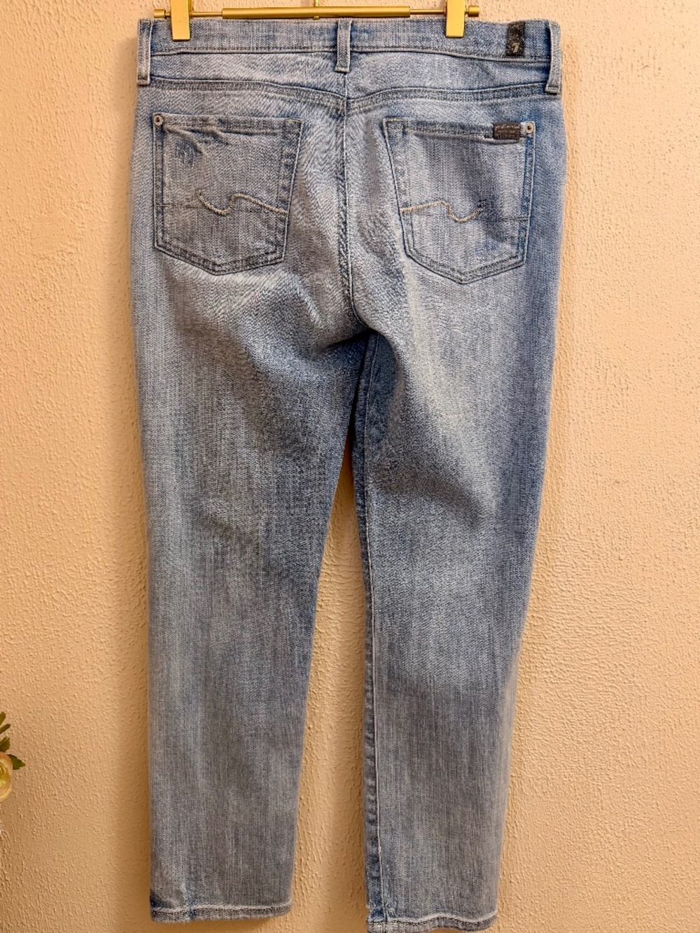 7 For All Mankind Womens Baggy Distressed Size 27